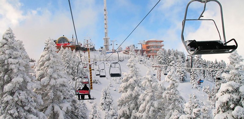 Uludağ'da Kayak